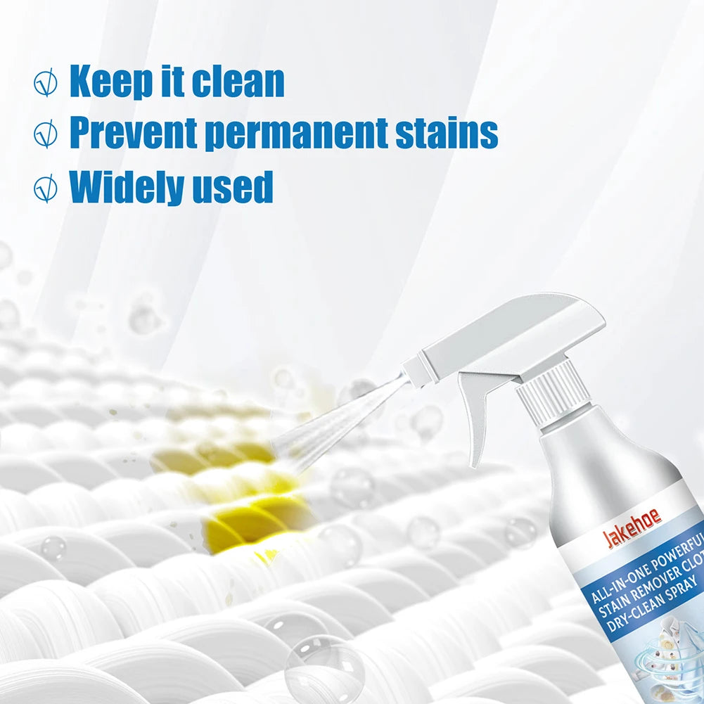 Laundry Stain Remover Spray All In 1 Powerful Stain Remover Clothes Dry-Clean Spray Water-Less Fabric No Water Needed Cleaner Peaceful Pleasures Health and Wellness