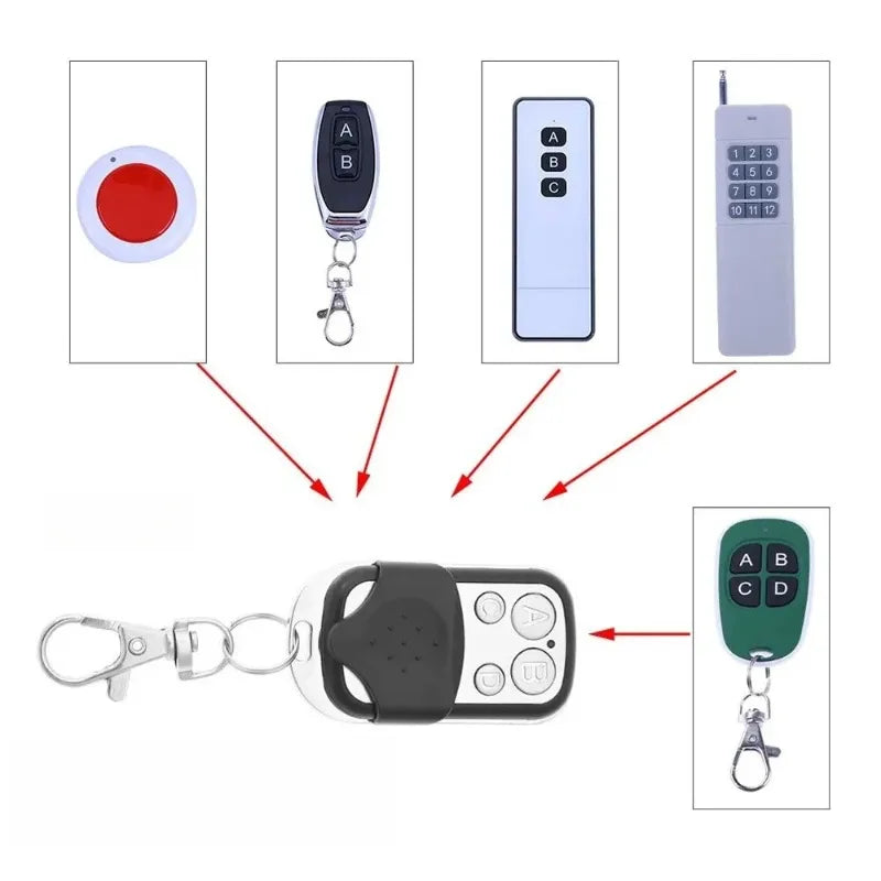 Universal 433MHz 4-Button Remote Duplicator – Garage & Gate Remote Control Duplicator Peaceful Pleasures Health and Wellness