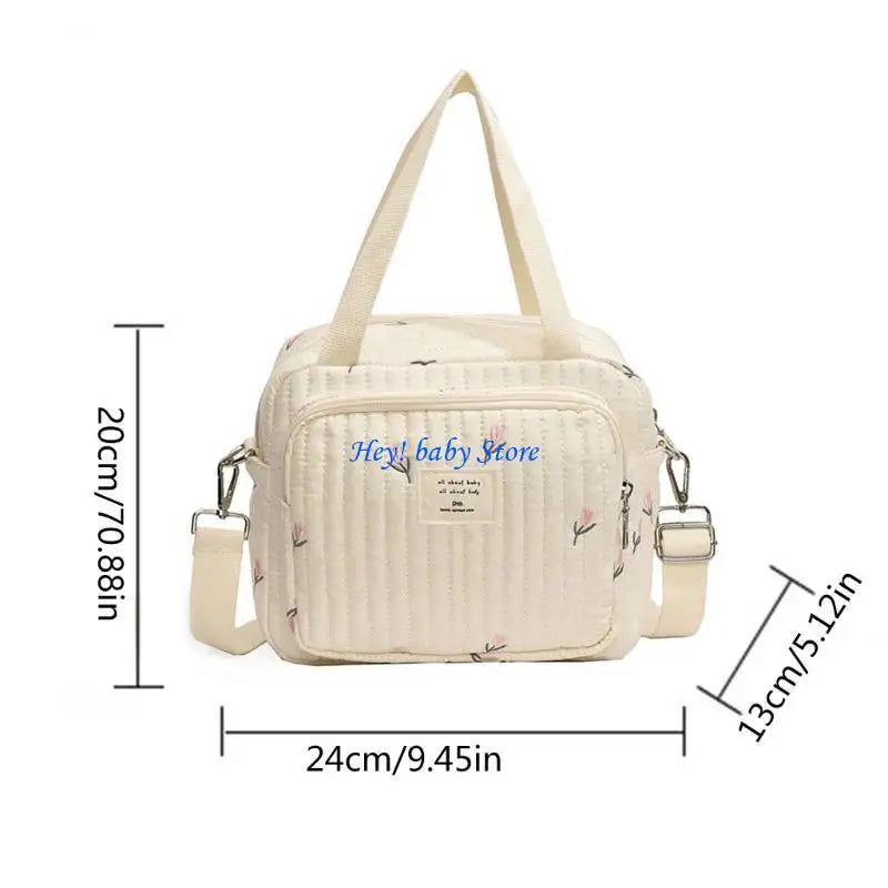 Embroidered Baby Diaper Bag | Nappy Organiser for Moms
