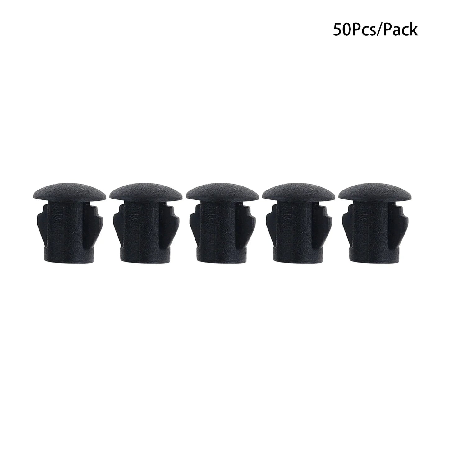 50Pcs Plastic Blanking End Caps Hole Plugs 5mm–32mm Black/White