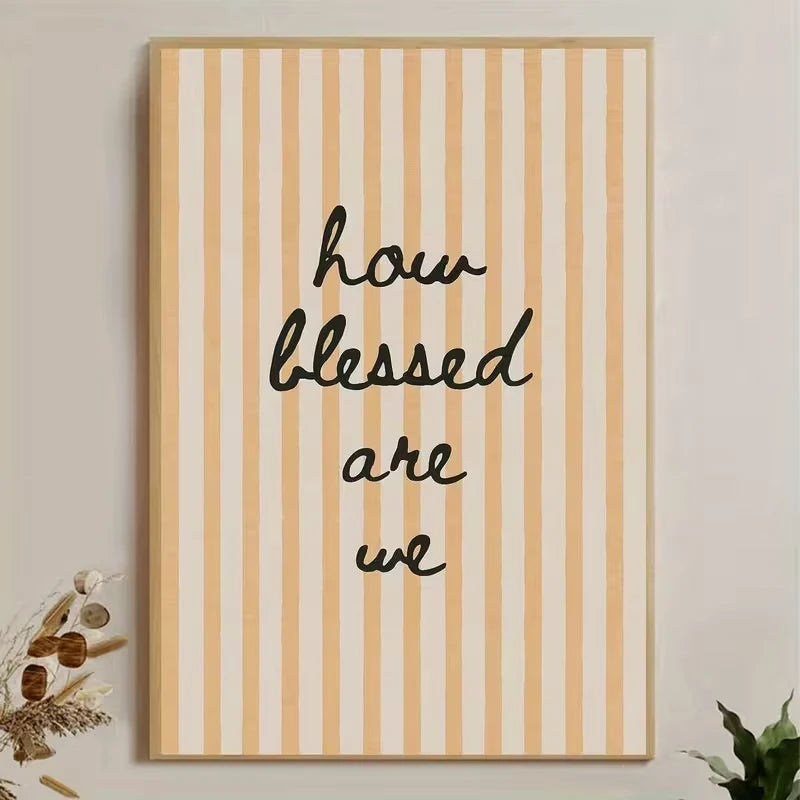 Inspirational Quote Canvas Wall Art Print | Home Decor Poster