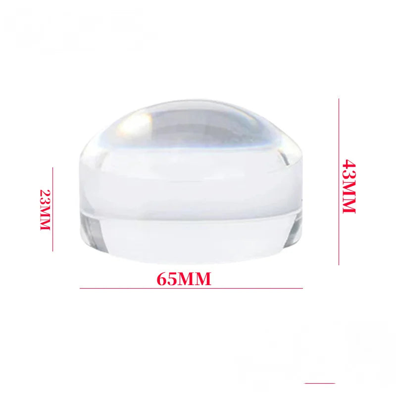 Acrylic Reading Mirror 65Mm High-Definition High Magnification Reading Paperweight Style Peaceful Pleasures Health and Wellness