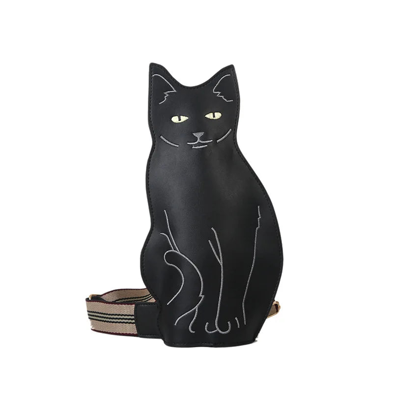 Cute Cat Print Women's Crossbody Shoulder Bag | Messenger Bag