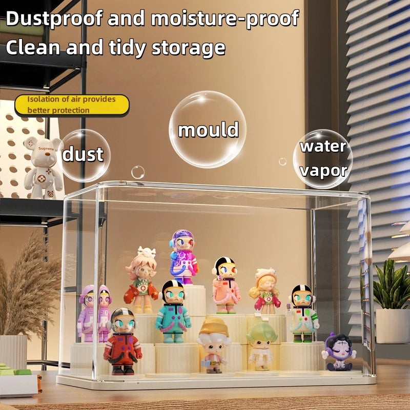 Transparent Acrylic Blind Box Display Rack – Dustproof Desktop