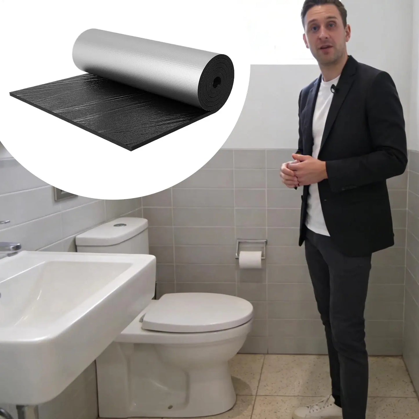 Toilet Tank Insulation Liner – Anti-Condensation Foil Kit