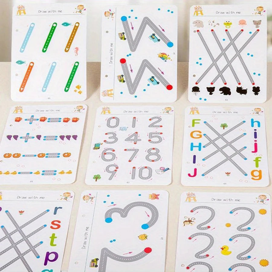 Toddler Pen Control Training Workbook Baby Magical Tracing Practice