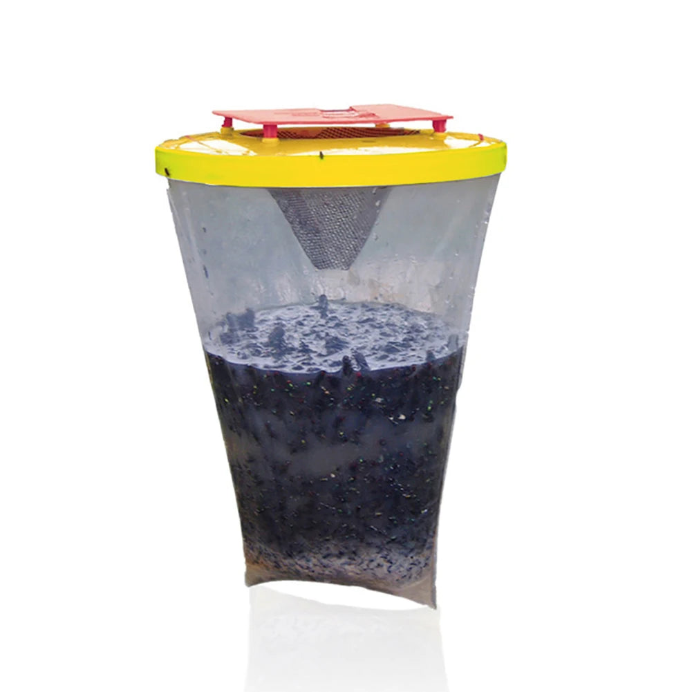 Fly Trap Disposable Flies Catching Bag Hanging Fly Wasp Insect Bug Killer with Bait for Parks/Canteens/Restaurants/Farms Outdoor Peaceful Pleasures Health and Wellness