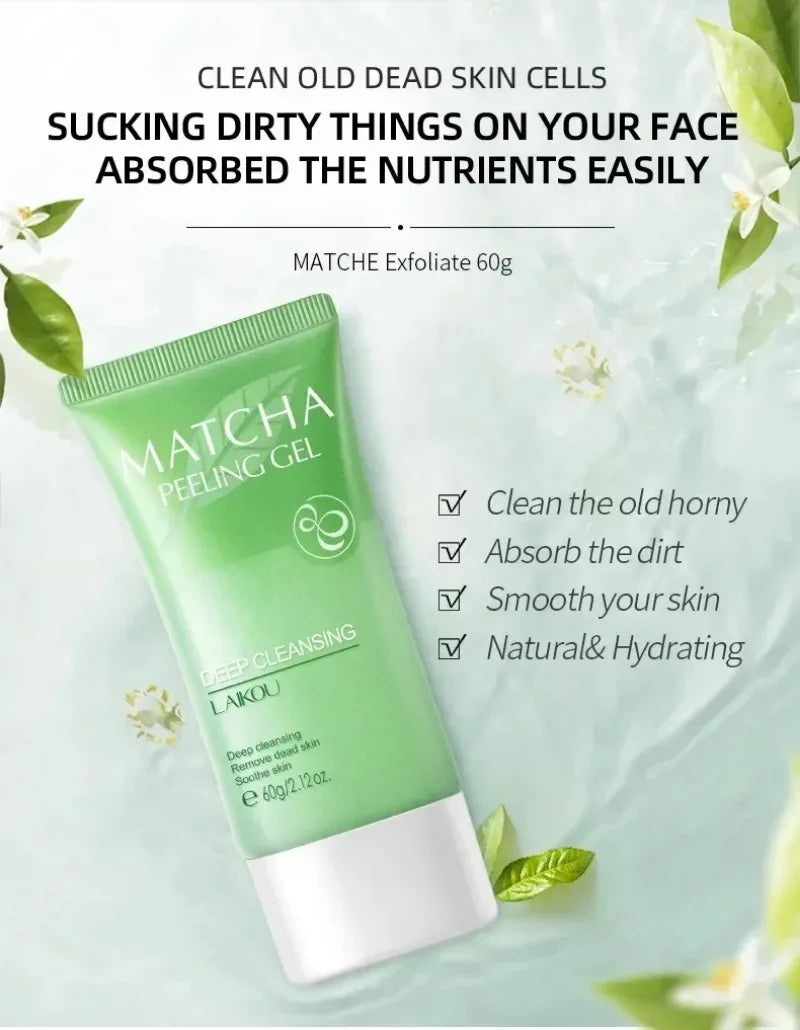 LAIKOU Matcha Exfoliating Peeling Gel Facial Scrub 60g