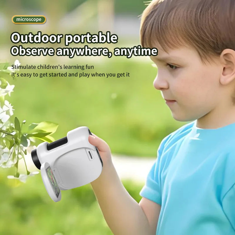 Electron Microscope, Intelligent Portable, Foldable Children's Educational Toy, Can Be Photographed or Recorded Peaceful Pleasures Health and Wellness