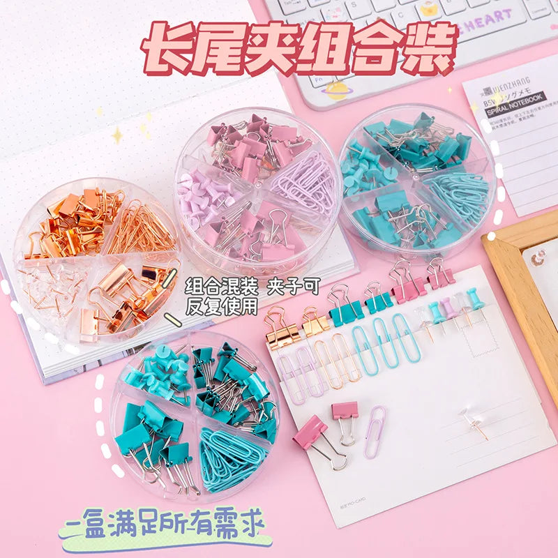 Bview Art Aper Clip Binder Metal Binders Various Sizes Cute Desk