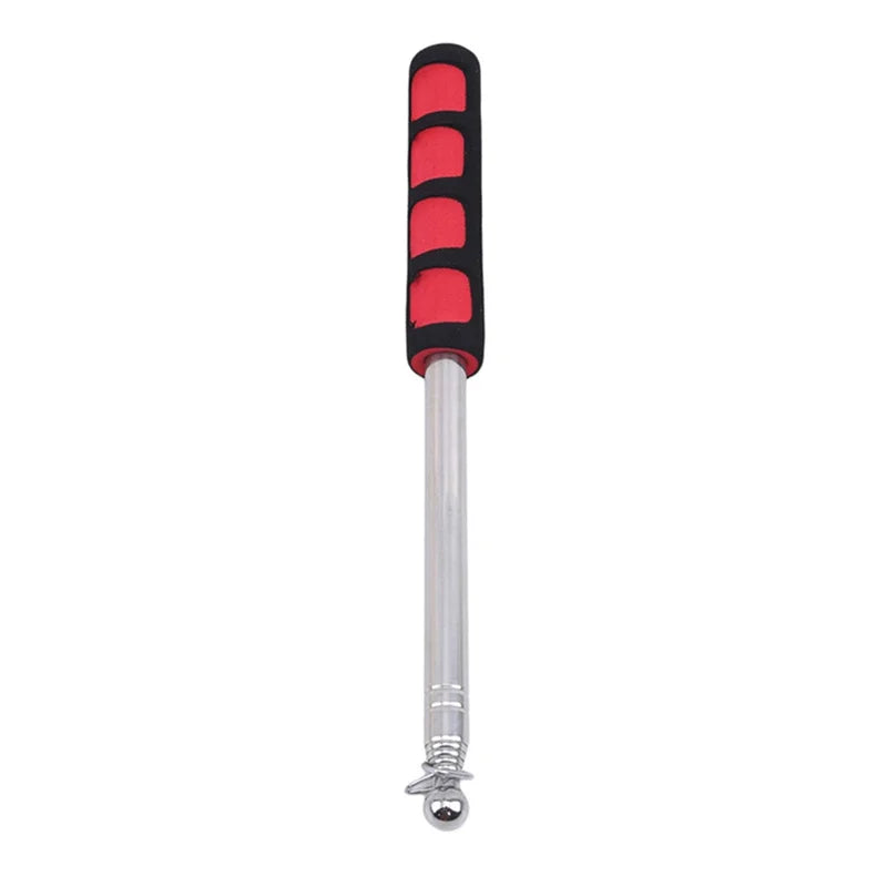 Extendable Flagpole Pointer Telescopic Banner Pole for School Teaching Tour Guide Multi purpose Windsock Guide Tool Peaceful Pleasures Health and Wellness Red 1.6m