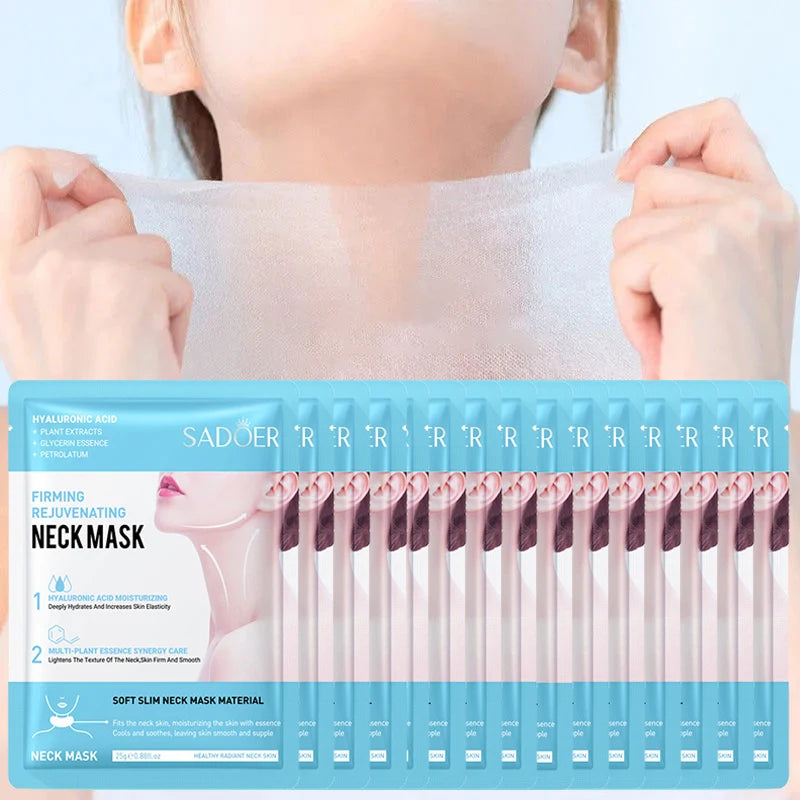 SADOER Hyaluronic Acid Neck Mask – Collagen Firming 10 Pcs