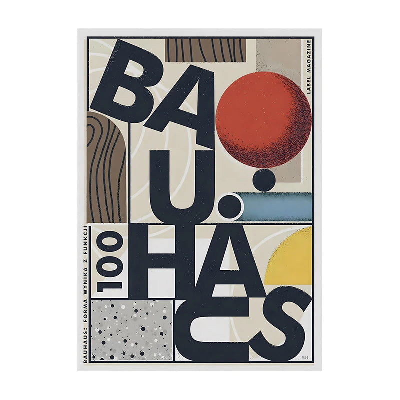 Bauhaus Exhibition Poster Chair Canvas Painting Bauhaus Print Wall Art Picture for Living Room Cuadros Home Decoratio Peaceful Pleasures Health and Wellness F0077-1 30x40cm