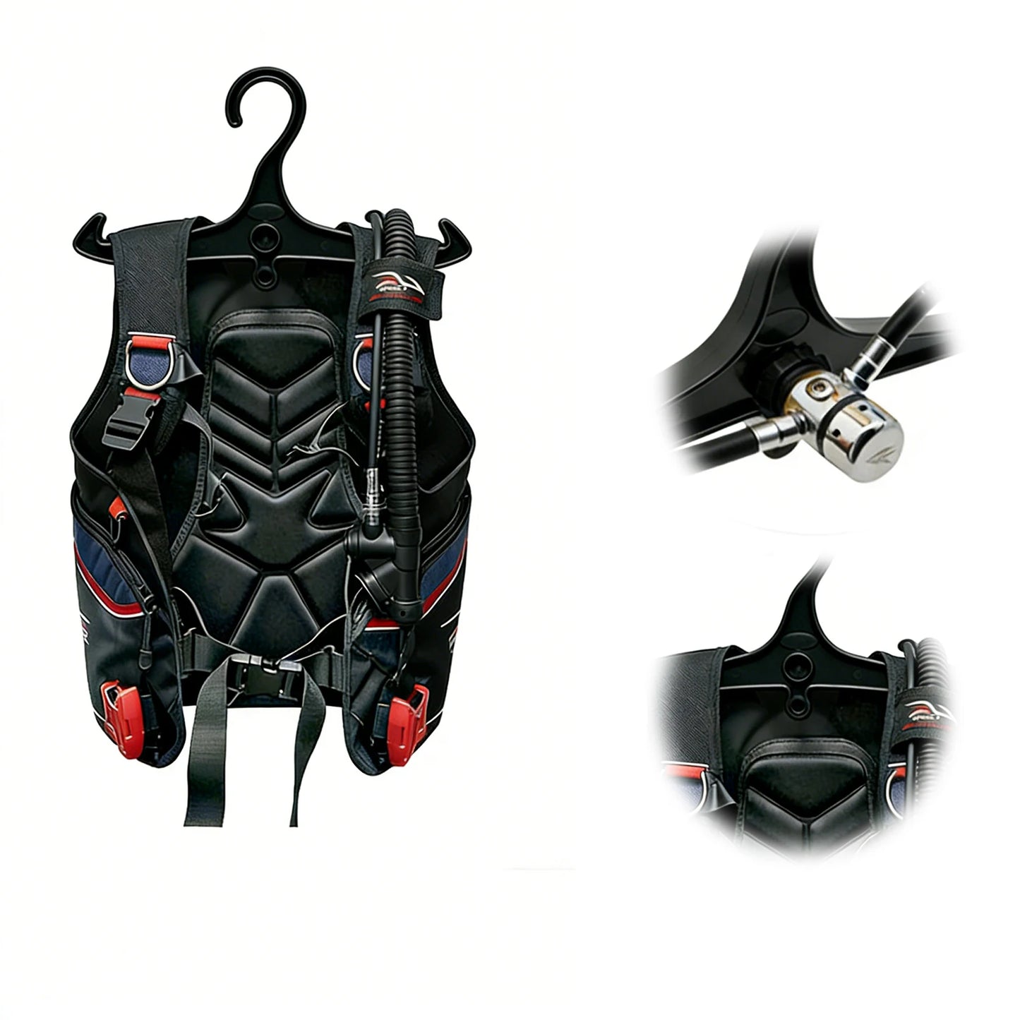 Scuba Diving BCD Hanger Anti Slip Side Hanging Vest Drying Rack Scuba Diving Drysuit Hanger for Snorkeling And Wetsuit Equipment Peaceful Pleasures Health and Wellness