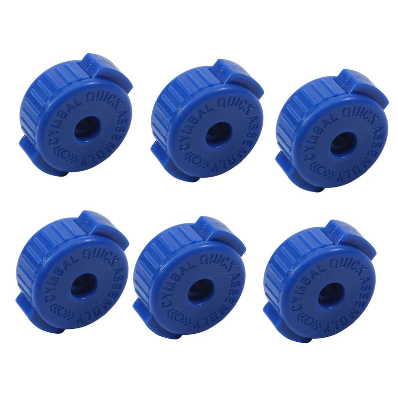 6Pcs Drum Set Quickly Release Caps Cymbal Nut Cymbal Installation Removal Stand Screw Caps Fixing Buckle Instrument Accessories Peaceful Pleasures Health and Wellness