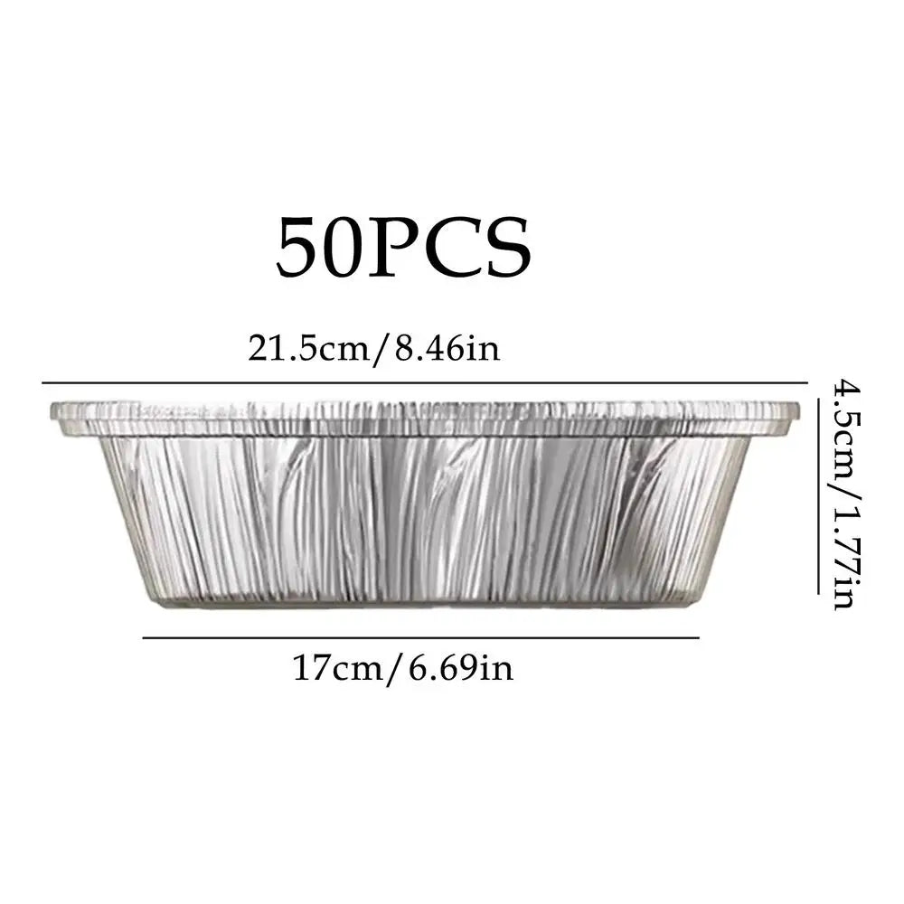Air Fryer Sheets Liners 50 Pieces Aluminum Foil Tray Round Oil-proof Air Fryer Basket Liner For Bakeware Microwave Toaster Oven Peaceful Pleasures Health and Wellness China Mainland 21.5cm