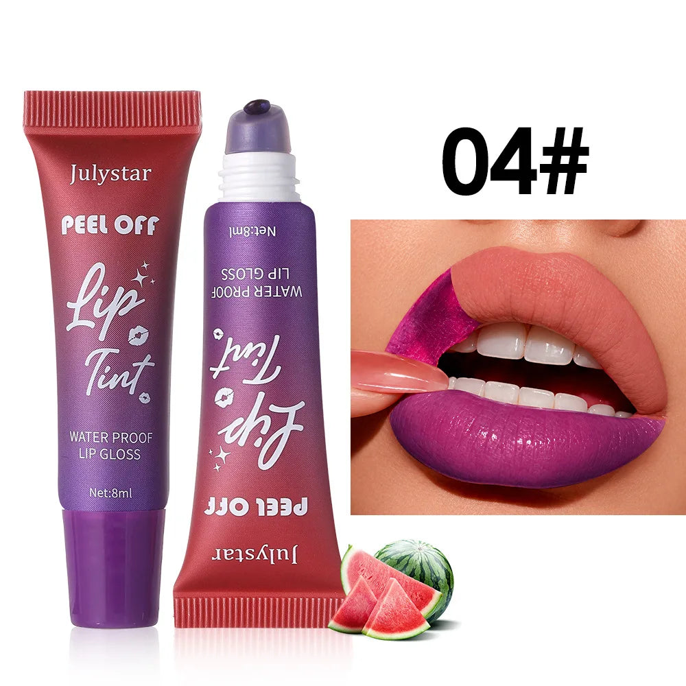 Peel-Off Matte Lip Stain | 6 Colors Waterproof Lip Gloss