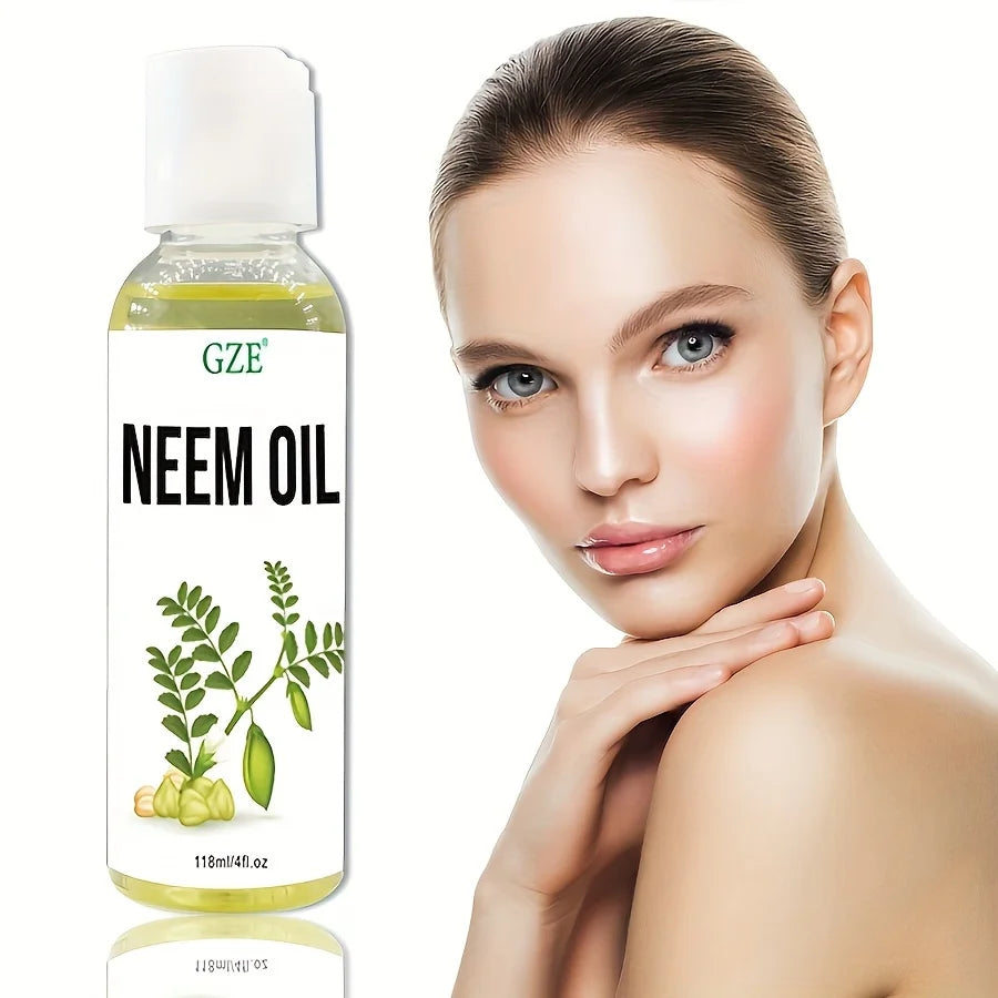 GZE Pure Neem Oil Cold-Pressed – Hair Growth, Skin & Nails Cold-Pressed Hair Oil Peaceful Pleasures Health and Wellness