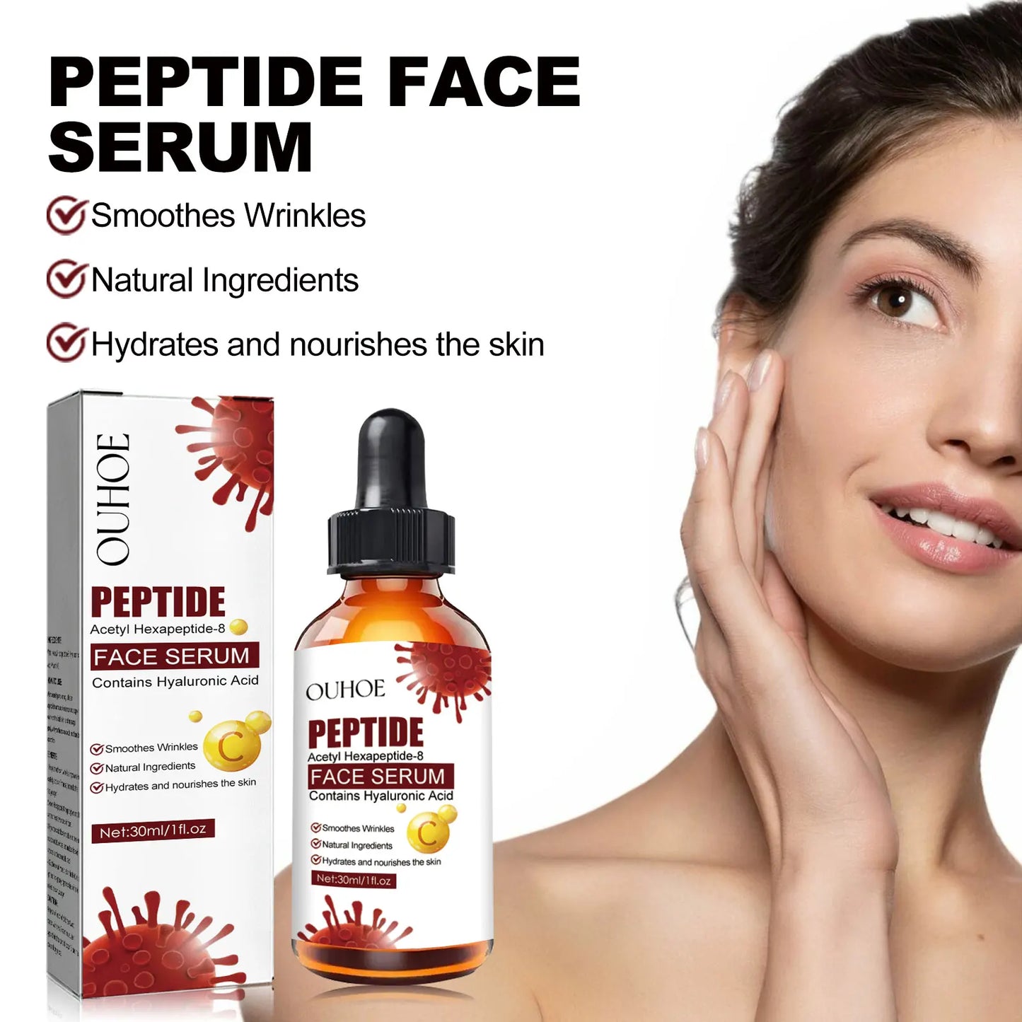 Ouhoe 30ml Anti-Aging Wrinkle Fading Firming Face Serum