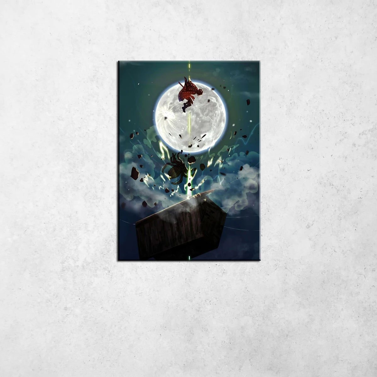 Demon Slayer Canvas Wall Art | Anime Drip Print Home Decor