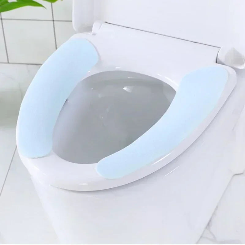 Portable Reusable Soft Warm Toilet Seat Cushion Washable Paste