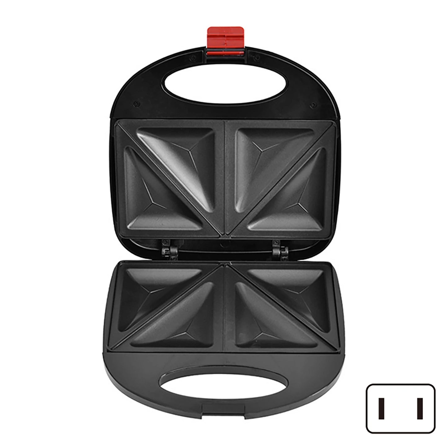 750W Non-Stick Sandwich & Waffle Maker Press | Countertop