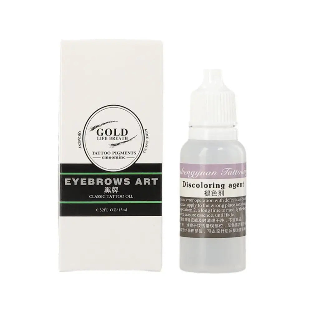 Painless Tattoo Remover & Fading Agent, Tattoo Removal Oil to Effectively & Gradually Fade Tattoos,Eyebrow Color Remover Agent Peaceful Pleasures Health and Wellness 15ml