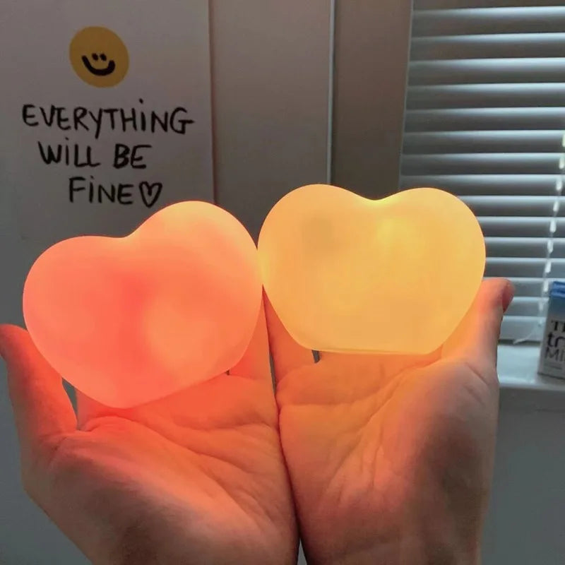 Heart Night Light – Soft LED Love Glow Bedside Atmosphere Lamp