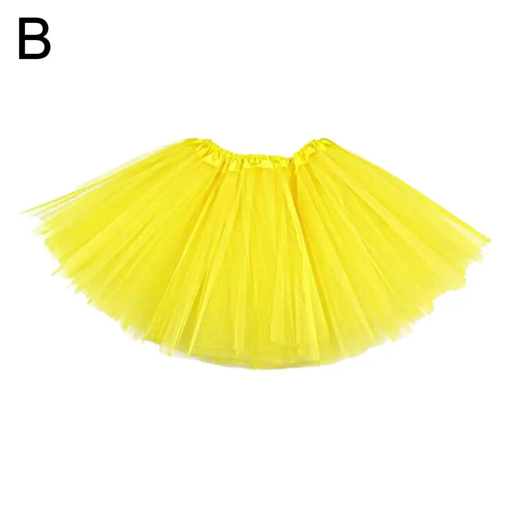 Girls' 3-Layer Tulle Tutu Skirt – Ballet & Party Ages 2–8