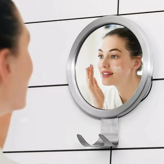 Anti-Fog Shower Mirror with Suction Cup & Shaver Holder Shower Mirror Peaceful Pleasures Health and Wellness