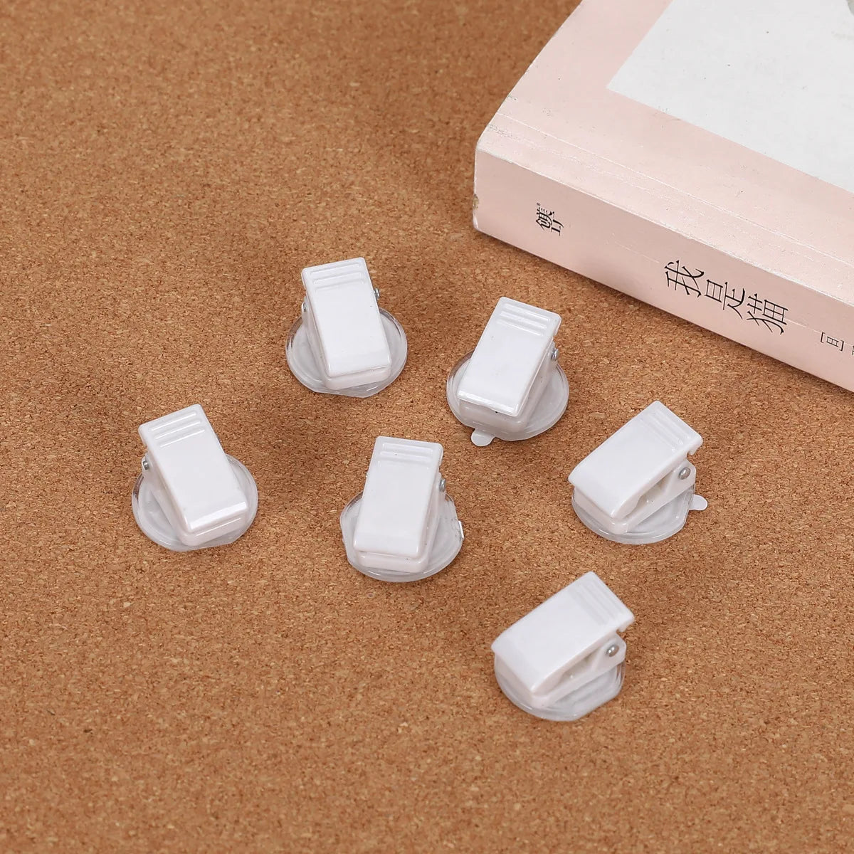 Mini Rotating Acrylic Clips | Self-Adhesive Note & Food Seal Clip