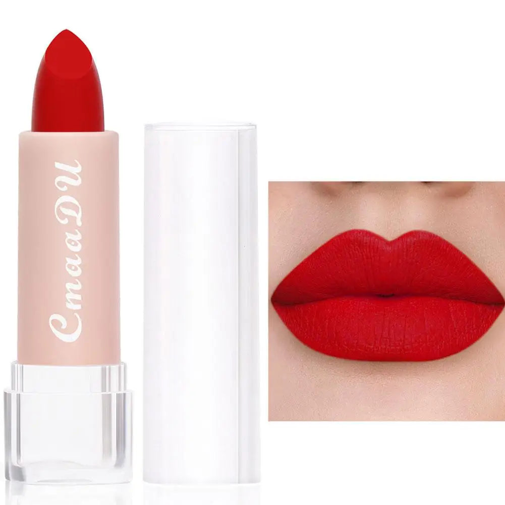 CmaaDu 15-Shade Matte Velvet Moisturizing Lipstick – Waterproof Long-Lasting Nude Lip Color for All-Day Wear Peaceful Pleasures Health and Wellness