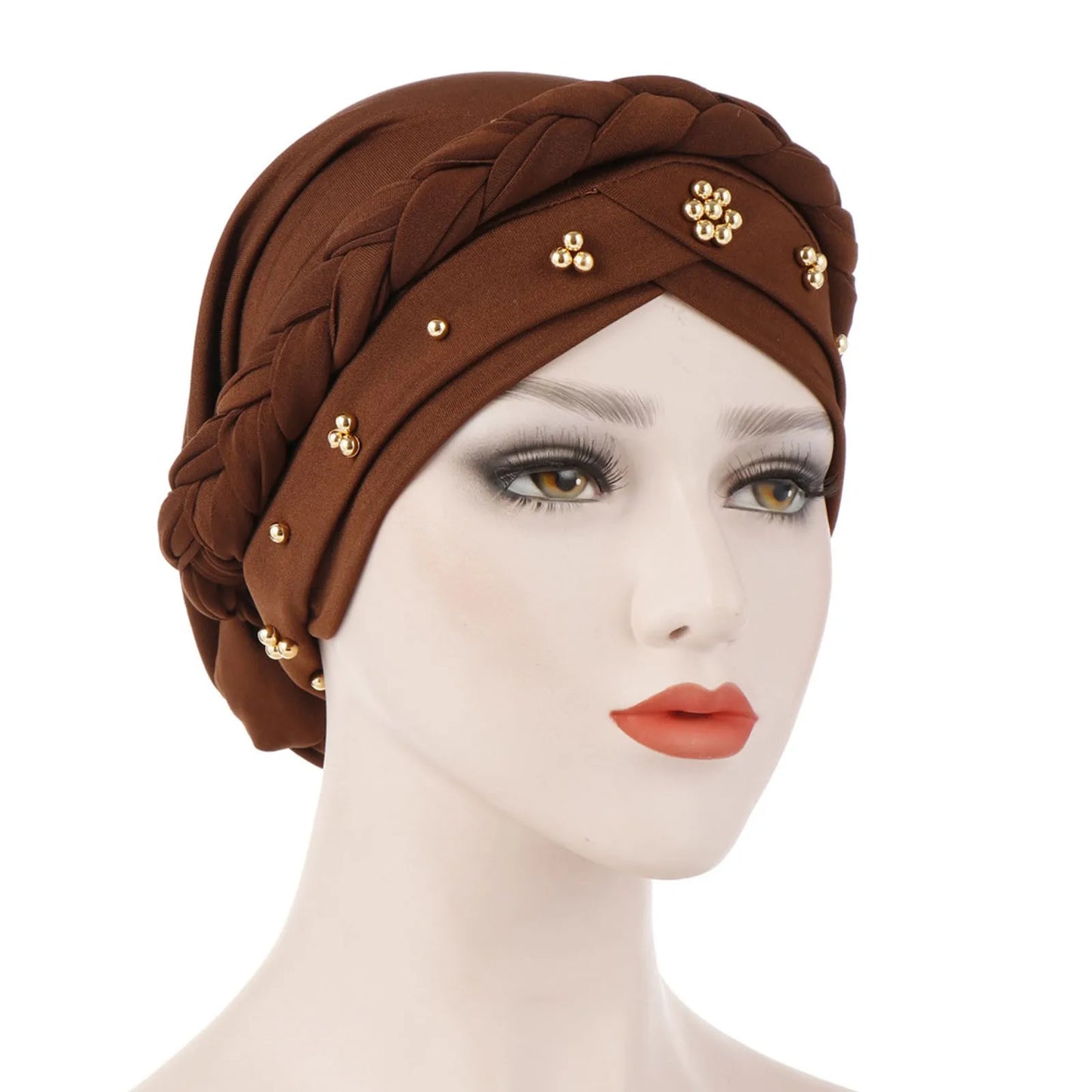 Women's Inner Hijab Turban Bonnet Cap with Pearl Detail