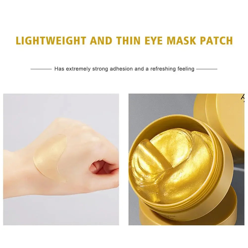 24K Gold Eye Gel Pads – Collagen & Hyaluronic Acid Eye Mask Eye Care Peaceful Pleasures Health and Wellness