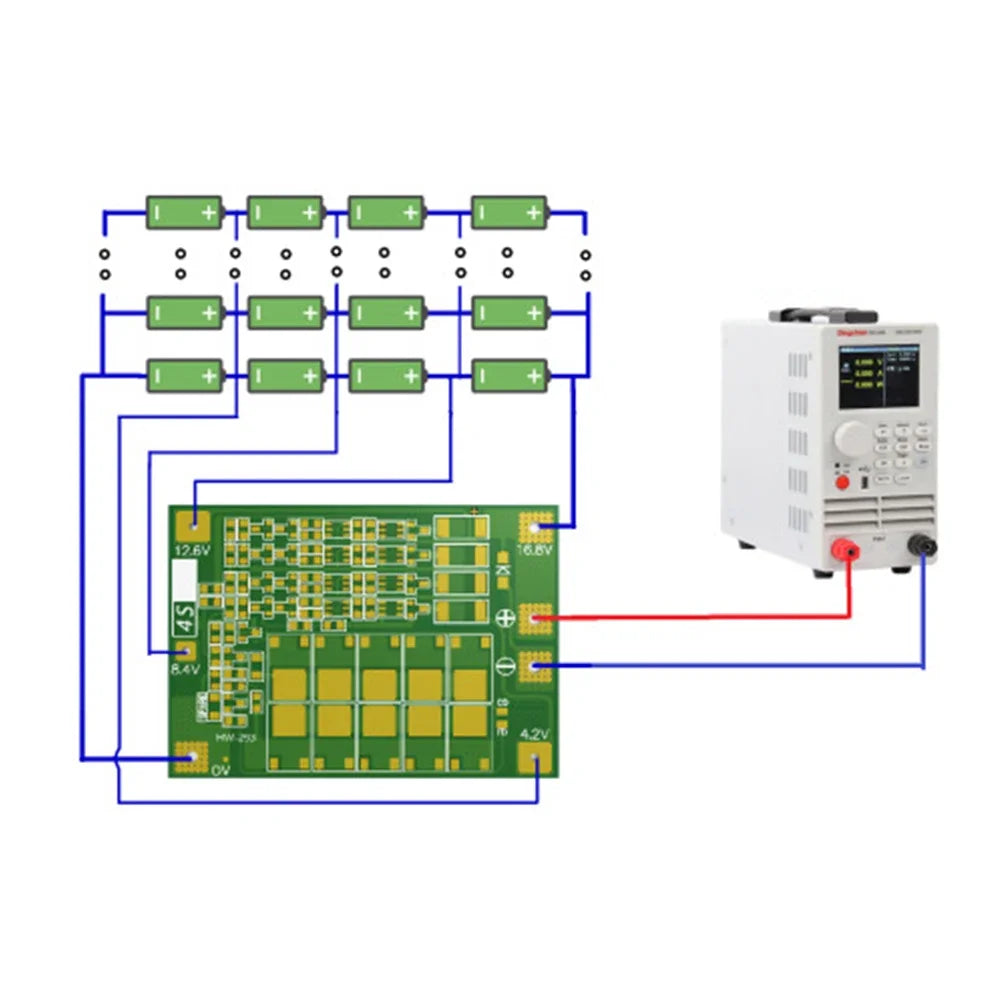 3S 4S 20A 40A 60A Li-ion Lithium Battery Charger Protection Board 18650 BMS Drill Motor 11.1V 12.6V/14.8V 16.8V Enhance/Balance Peaceful Pleasures Health and Wellness