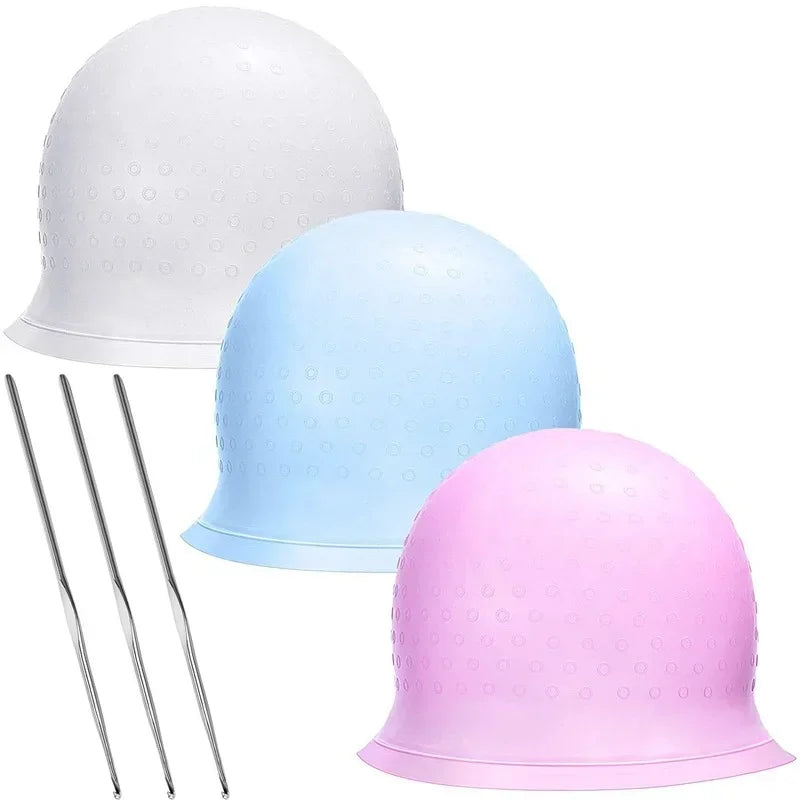 Advanced Quality Hair Dye Tool Silicone Material Barber Shop Special Pick Dyeing Cap Peaceful Pleasures Health and Wellness