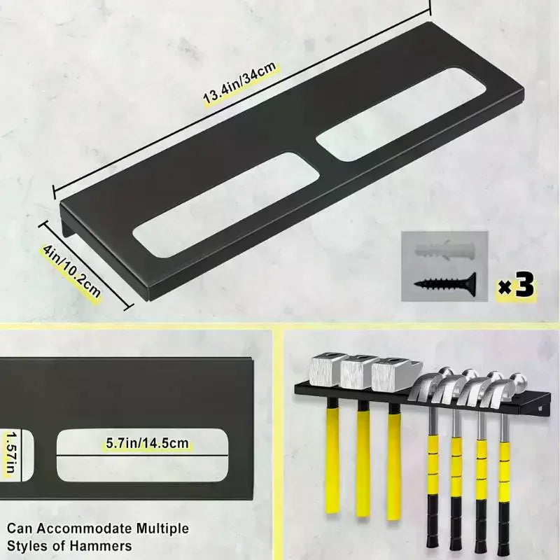 Metal Wall Mount Tool Organizer – Workshop Storage Rack