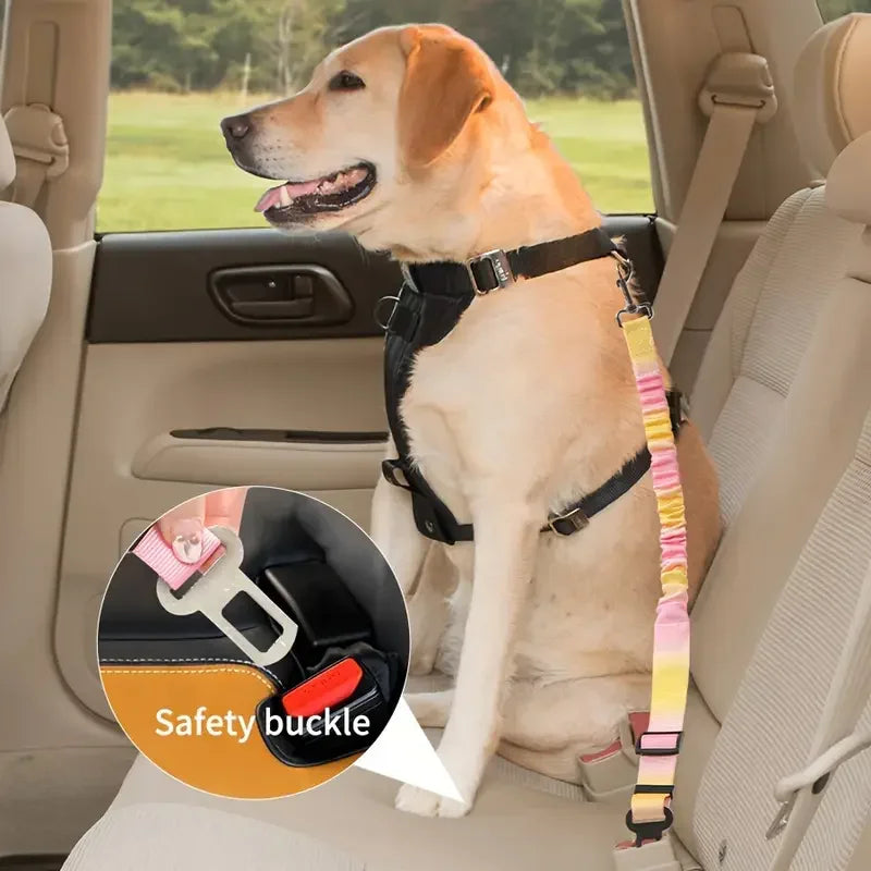 Adjustable Nylon Dog Car Seat Belt Harness – Safe Travel