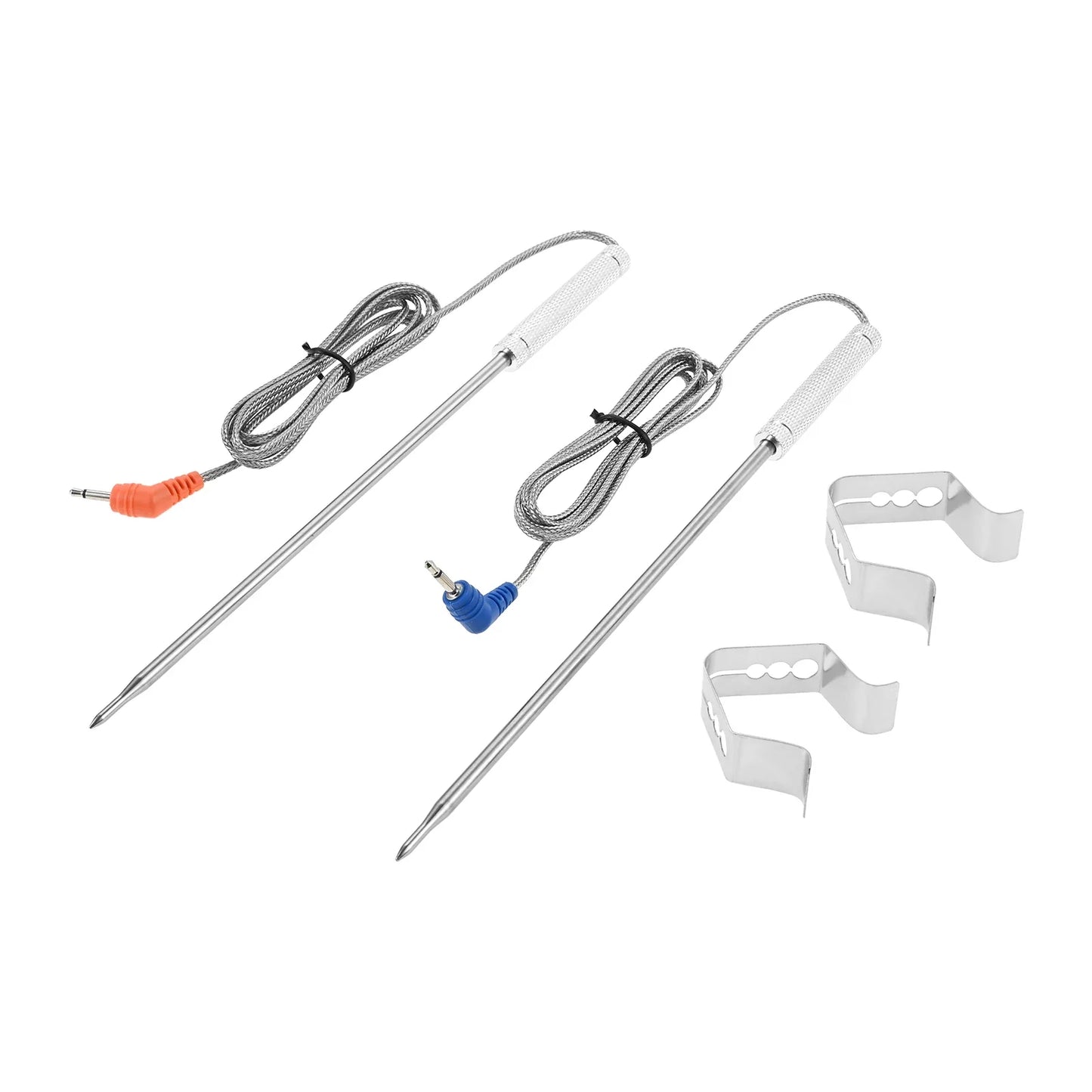 42" Food-Grade Meat Thermometer Replacement Probe 0–300°C 2-Pack