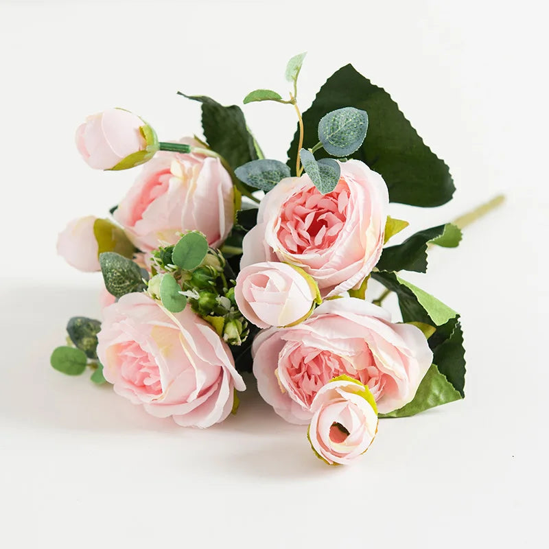 Silk Rose Artificial Flowers UV Protection | Wedding & Home Decor