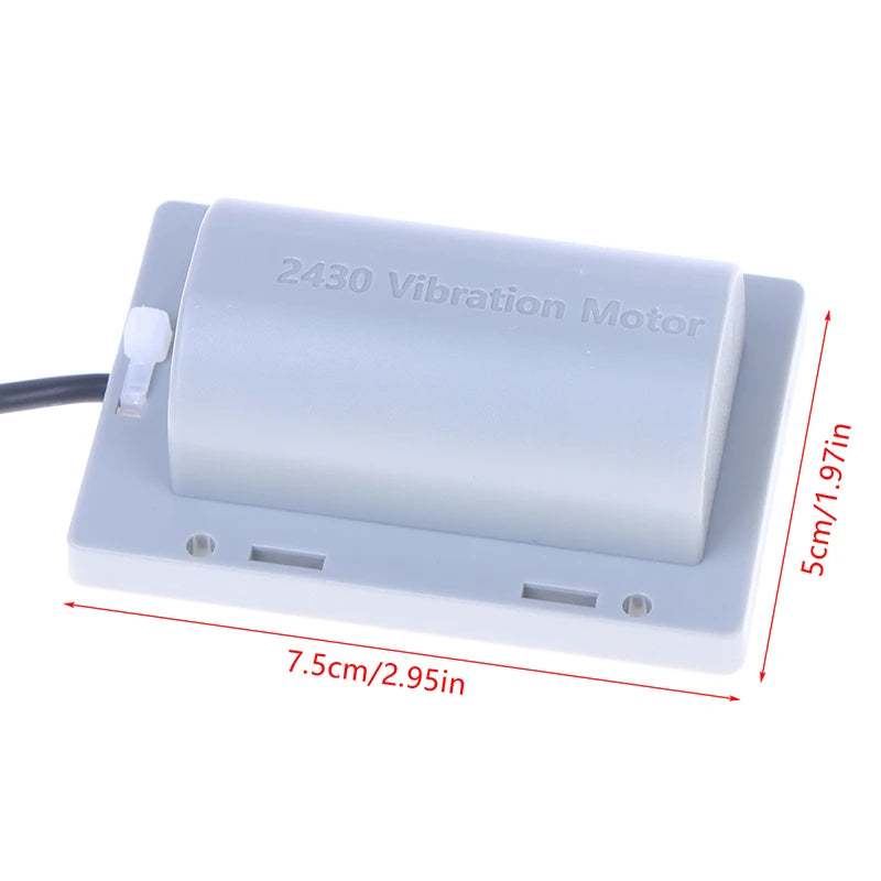 2430 Micro DC 12V Chair Pillow Vibrating Motor Waterproof Vibrating Motor Massage Belt Flat Base Attractor Frog Feeding Motor Peaceful Pleasures Health and Wellness