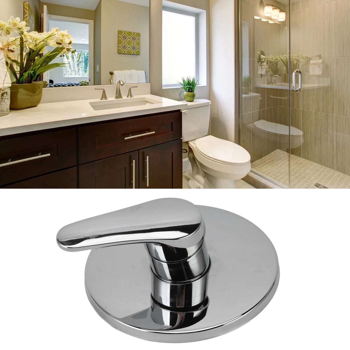 Wall Concealed Shower Faucet Decorative Cover Cold Water Tap Rust