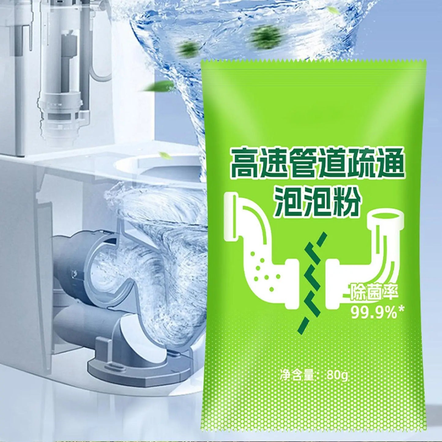 Foaming Drain Cleaner Powder – Fast-Acting Clog Remover
