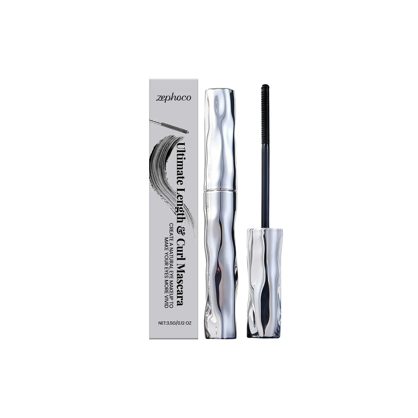 Zephoco Waterproof Mascara – Lengthening, Curling & Smudge-Proof