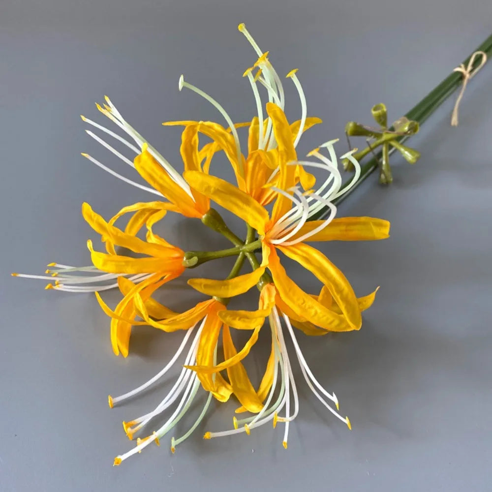 Silk Higanbana Artificial Flower 60cm | Red Spider Lily Decor