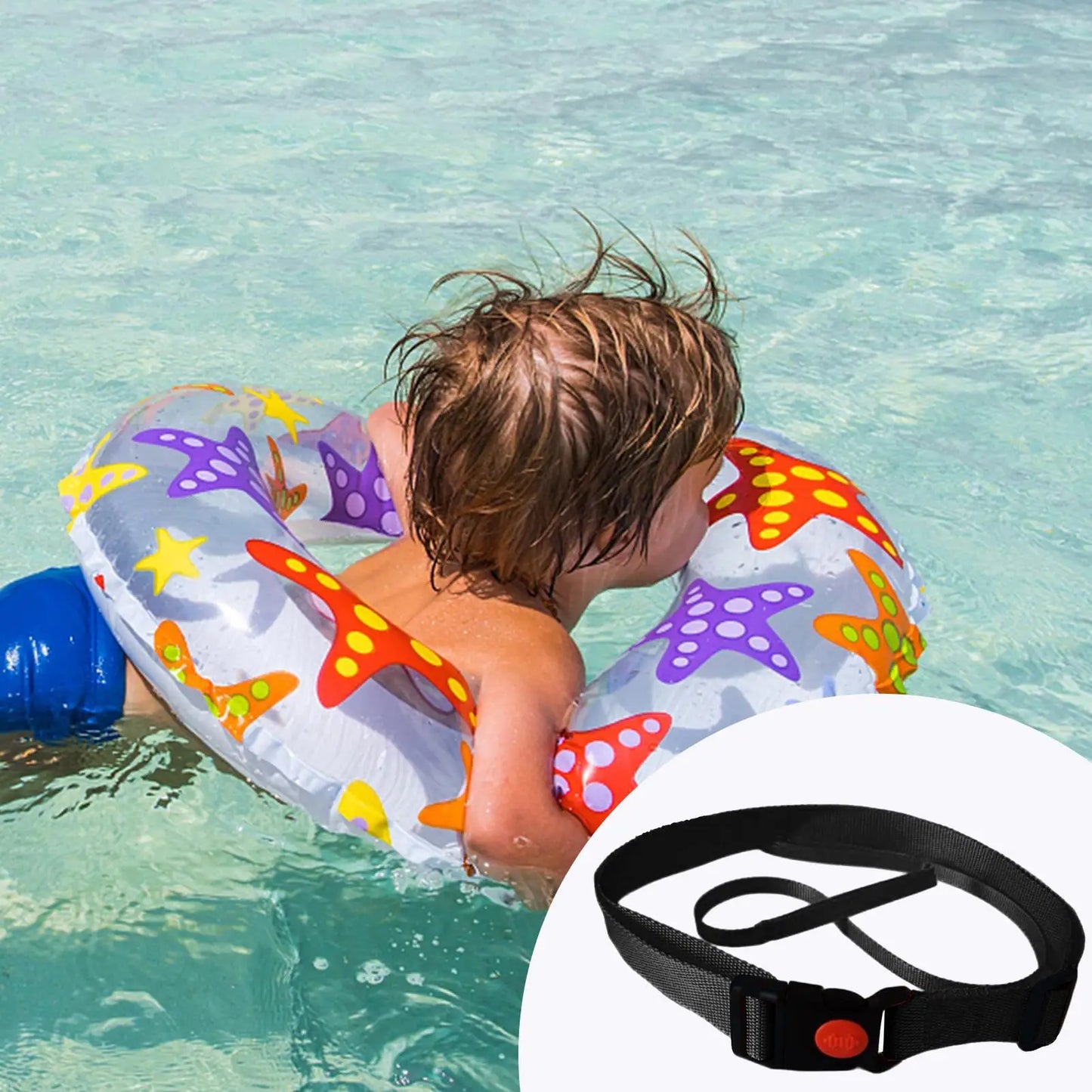 Swim Training Belt & Tether Cord – Pool Resistance Strap