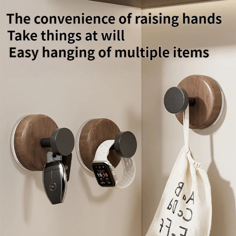 No-Drill Suction Cup Wall Hooks | Bathroom & Kitchen (1–3 Hooks)