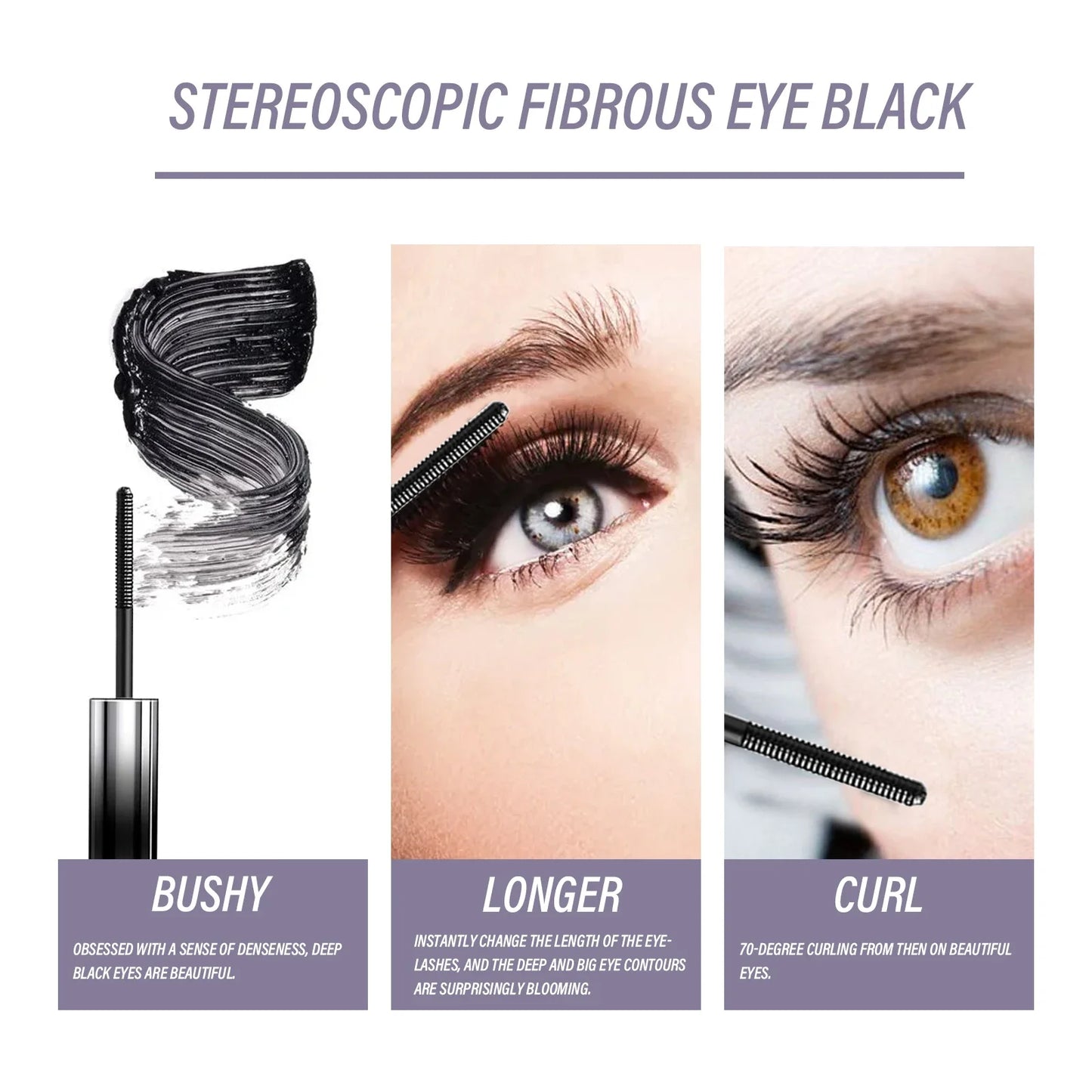 Waterproof Curling Mascara – Lengthening & Thickening Lashes