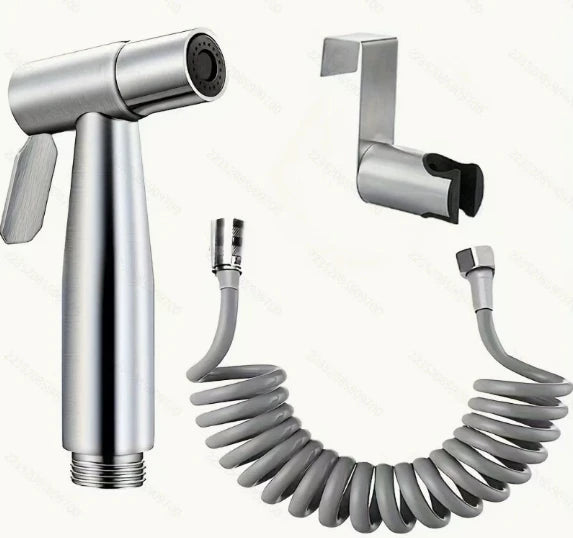 High-Pressure Bidet Spray Gun & Triangle Valve Bathroom Kit