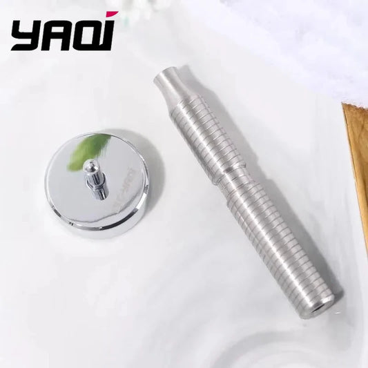 YAQI 88mm Solid Stainless Steel Material High Quality Safety Razor Handle Lightweight Durability Minimalism Razor Handle For Men Peaceful Pleasures Health and Wellness